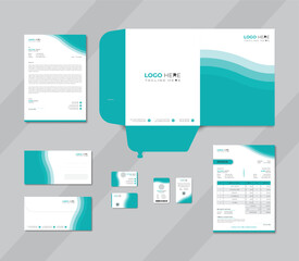 professional business stationery design template