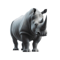 Obraz premium Majestic Rhino PNG: Exquisite Digital Illustration of Wildlife - Rhino PNG, Rhino Transparent Background - Rhino PNG Image 