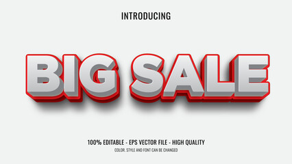 Big sale editable text effect