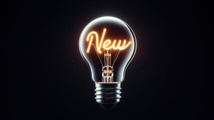 Fresh Perspectives: 'New' Filament Light Bulb Shines Brightly Amidst the Shadows of Black