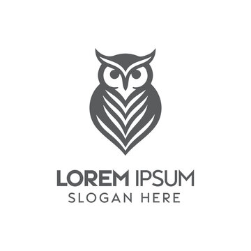 Black and White Owl Logo Design for a Modern Brand Identity