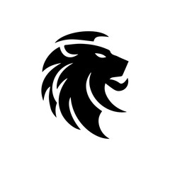 Lion head logo mascot