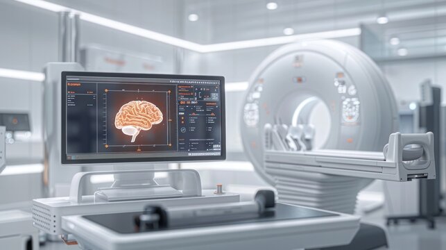 State-of-the-Art MRI Scanner Integrated with Advanced Brain-Computer Interface A Neurological Examination Journey