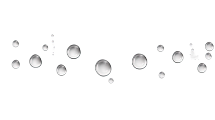 Water drops rain droplets rainy fog drop fizz separate on white or transparent background
