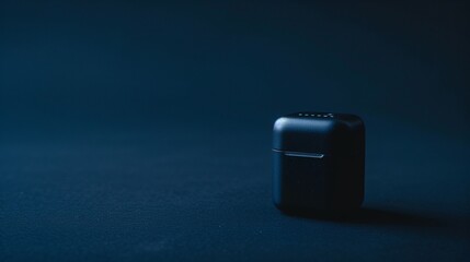 usb flash drive on blue airpods