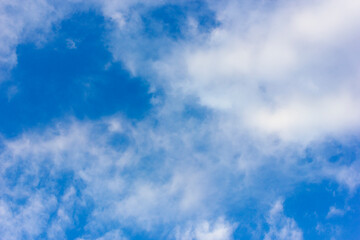 Blue sky with clouds for background