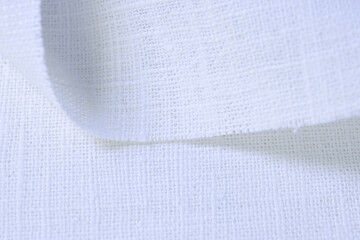 white hemp viscose natural fabric cloth, sackcloth rough texture of textile fashion abstract background