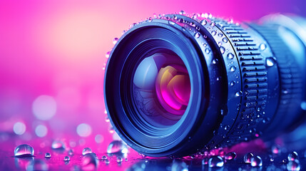 Fototapeta na wymiar Illustration of camera lens