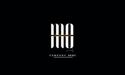 MQ, QM, M, Q Abstract Letters Logo Monogram