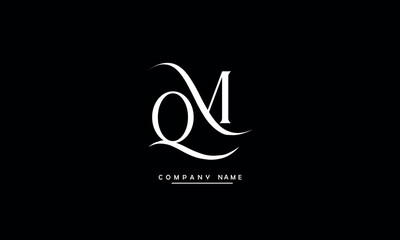 Obraz premium MQ, QM, M, Q Abstract Letters Logo Monogram
