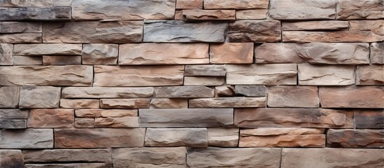 Ancient Architecture: Rough Stone Blocks Wall Texture Background