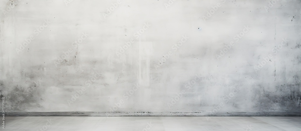 Canvas Prints Minimalist Industrial Design with Concrete Wall and Floor in Contemporary White Room