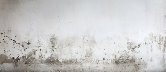 Minimalist Monochrome Art: Abstract Black and White Spot on Clean White Wall