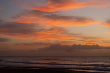 Fototapeta na wymiar Beautiful sunrise view on the coastline.