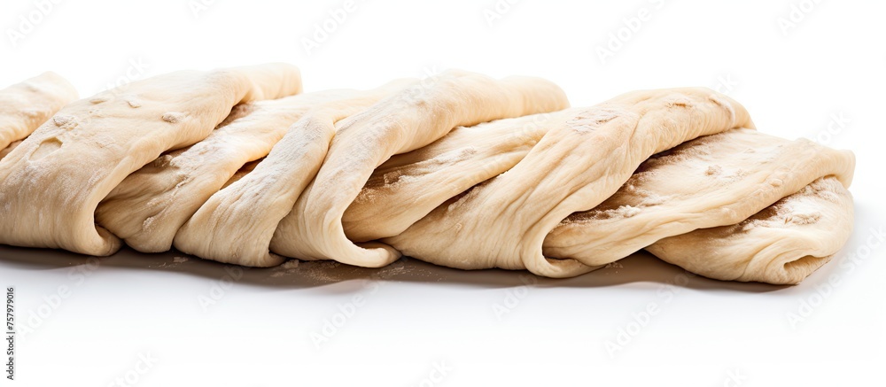 Poster Vibrant Array of Sliced Mushrooms Arranged on a Clean White Surface for Cooking Inspiration