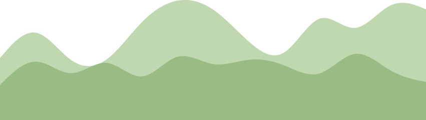 Layer Green Wave illustration Decoration