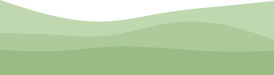 Obraz premium Layer Green Wave illustration Decoration