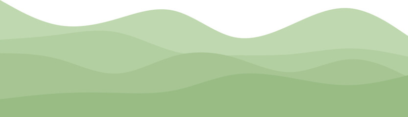 Layer Green Wave illustration Decoration