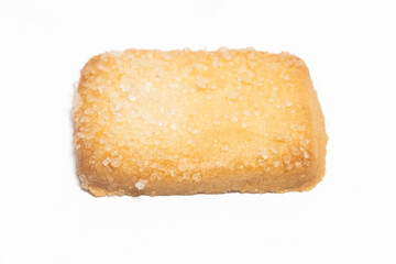 Danish butter cookies the finnish bread cookie isolated on white background clipping path