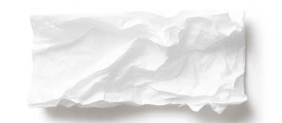 Obraz premium White tissue paper on a white background