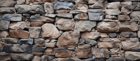 Majestic Ancient Stone Wall Standing Tall in a Natural Rocky Landscape