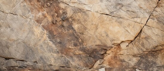 Rough Textured Rock Wall: Layers of Earthy Stones in Natural Formation