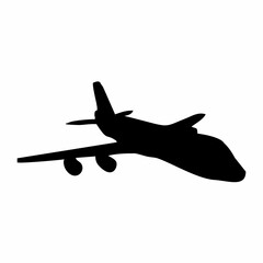 Fototapeta na wymiar illustration or silhouette of an airplane