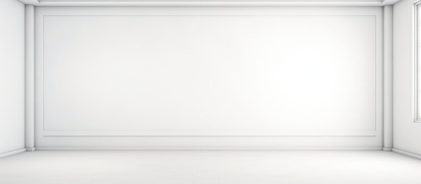 Clean and Minimal White Blank Canvas Background.