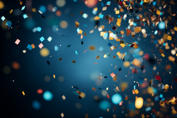 Confetti in the air-colorful celebration background