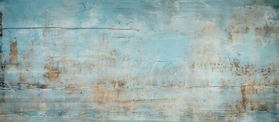 Weathered Blue and White Wall with Chipped Paint Texture - Urban Decay Concept