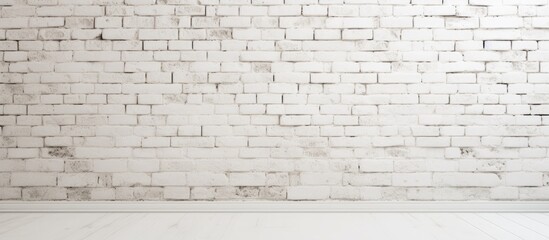 Diverse White Brick Wall Background with Vintage Aesthetic and Textured Surface for Design Projects
