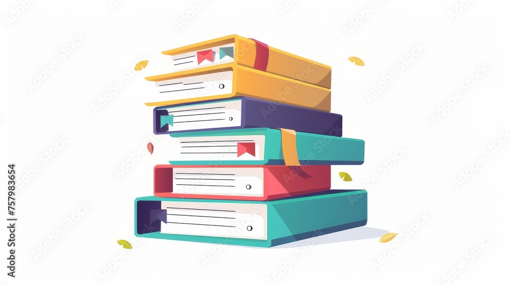 Poster a stack of documents with copies. an old retro information icon in the style of the 1990s. symbols f