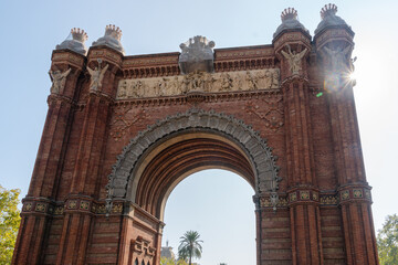 Fototapeta na wymiar Arco de Triunfo de Barcelona 