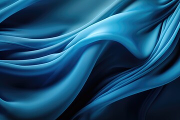 Abstract smooth blue with black vignette Studio well use as background