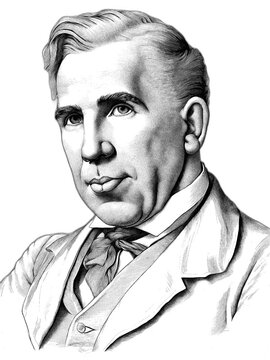 Portrait of Niels Bohr, generative AI
