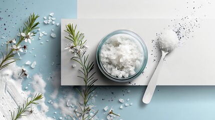 Salt Scrub Simplicity: Self-Care and Exfoliation in Contemporary Art Collage

