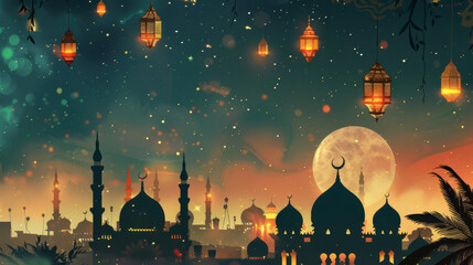 Background for Ramadan and religious occasions