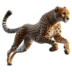 Majestic Running Cheetah PNG: Graceful Feline Illustration Perfect for Design Projects - Running Cheetah PNG, Running Cheetah Transparent Background - Running Cheetah PNG Image
