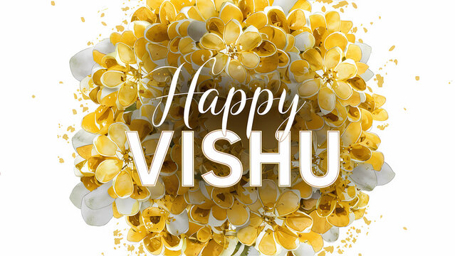 Happy Vishu, Kerala Festival, Cassia Fistula 