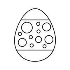 Happy Easter line icon. Vector holiday sign egg vector