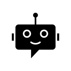 chatbot icon symbol vector template
