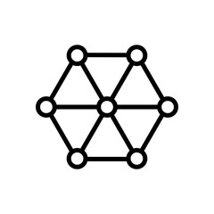 neural network neural network icon symbol vector template
