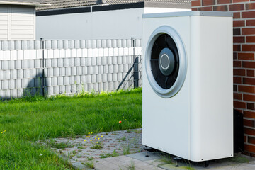 Heat pump, sustainable heating solution for modern homes. Environmentally Friendly Heat Pump...