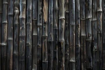 Selbstklebende Fototapeten old bamboo wall texture background © agrus_aiart