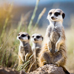 meerkats on guard