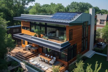 A net-zero energy family home equipped