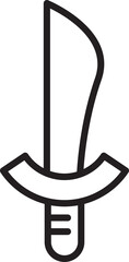 Sword Icon Line Art