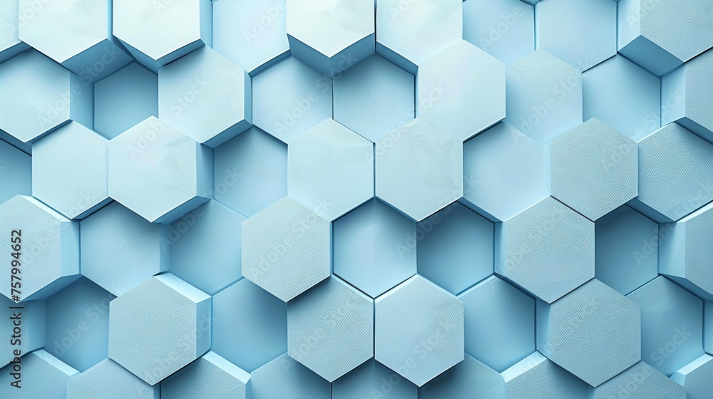 Poster hexagonal pattern background for tech, science.