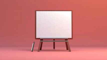 Projection Screen Flipchart or Whiteboard on Table