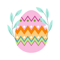Easter eggs, Easter flat cartoon vector